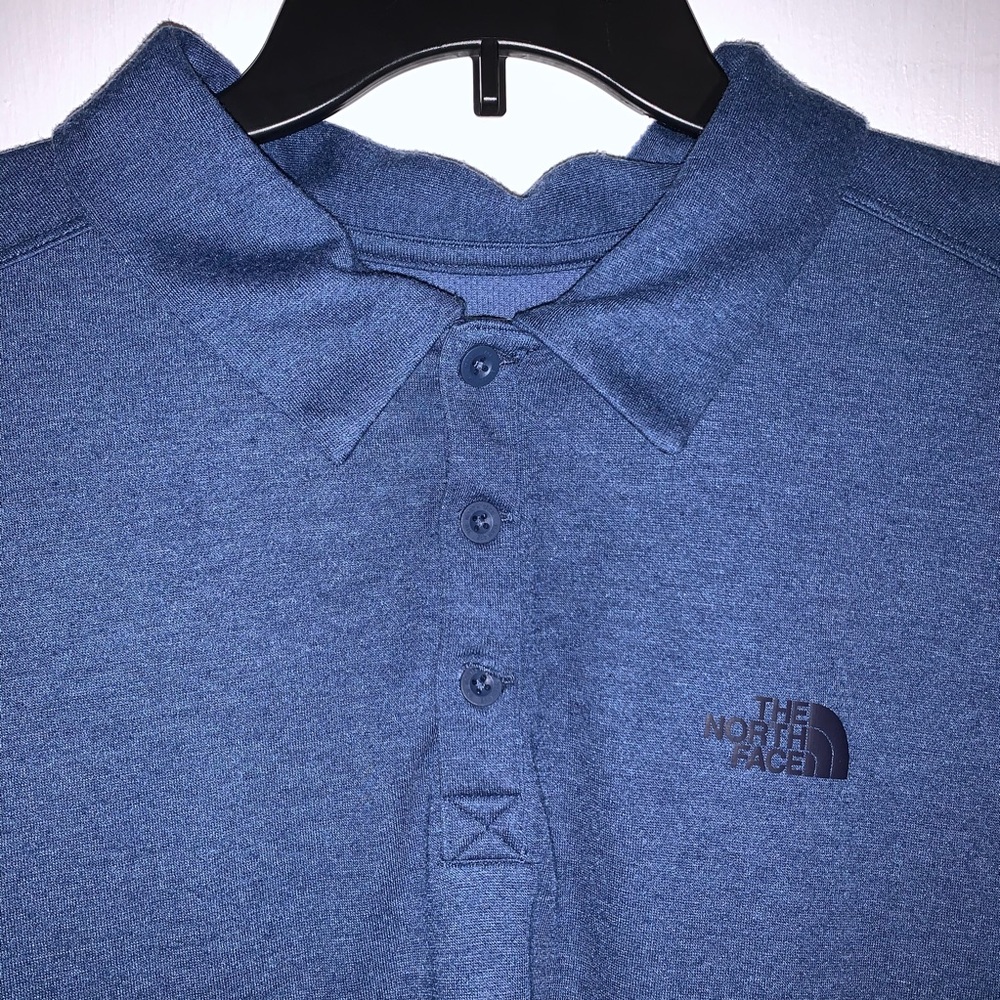 Navy Blue North Face FLASHDRY Polo
